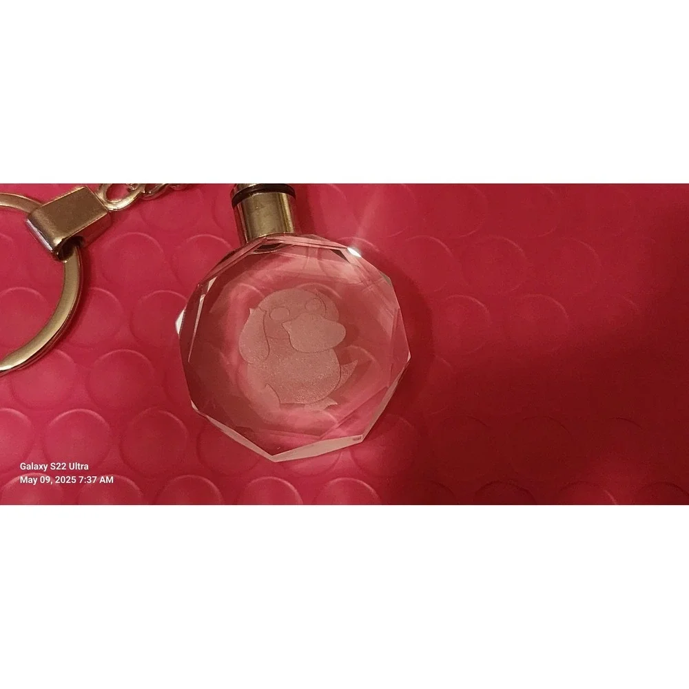 Pokemon Psyduck Keychain Crystal LED Light Up Keyring Bag Charm Gift‎